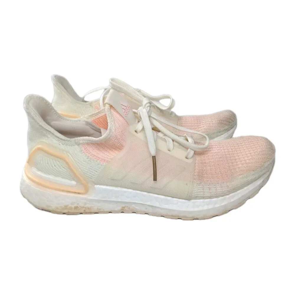 Adidas UltraBoost 19 Shoes Women's Size 8.5 Sneakers Glow Orange